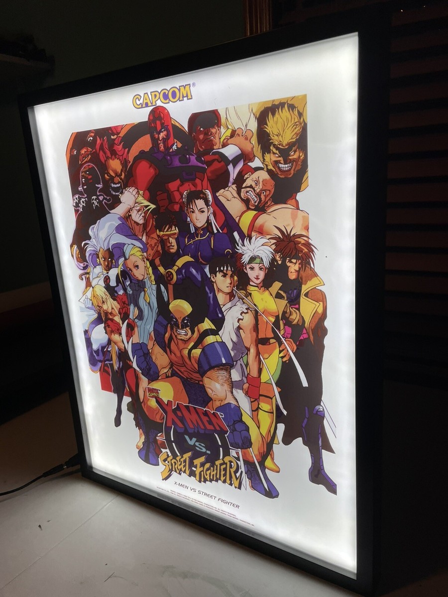 X-men Vs Street Fighter Backlit Sign Poster Wall Light