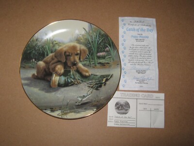 Hamilton Collection Welpe Spielzeittellersammlung - Fang des Tages Jim Lamb