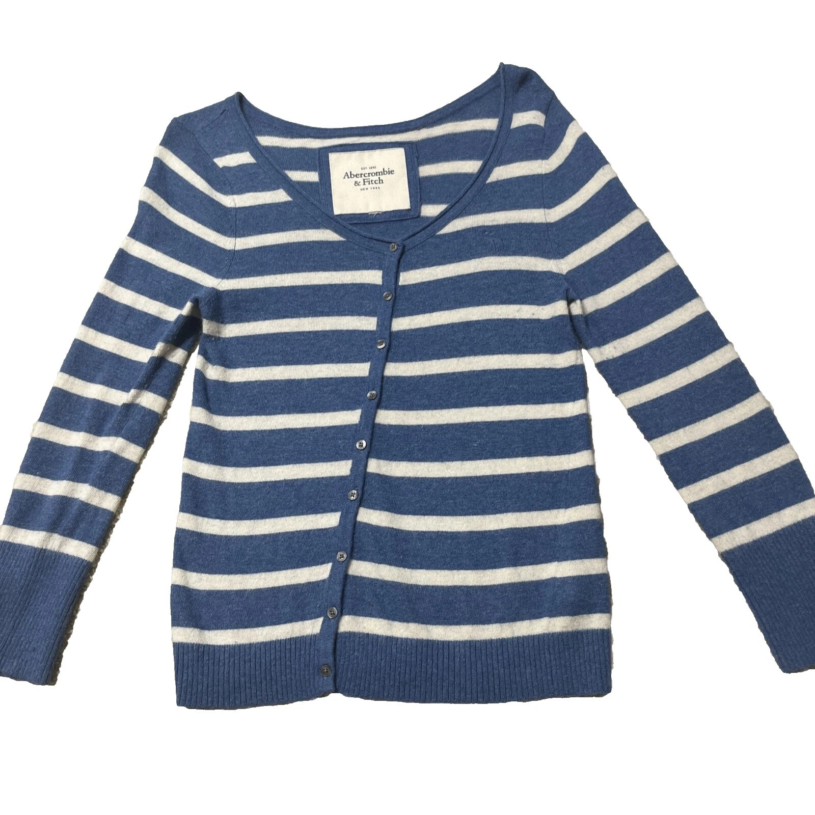 Abercrombie & Fitch 开衫条纹毛衣女