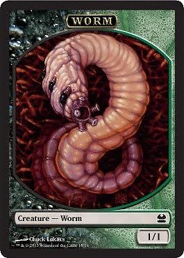 Magic The Gathering Premium Bulk Token Packs (Part 2) - Worm 1/1 x10 Tokens