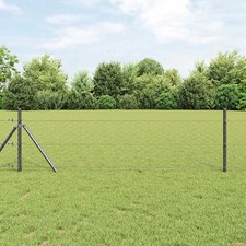 WALPLUS Hexagon Fence Grey 1.2x50 m PVC Coated Chicken Wire Fence 1.62 per metre