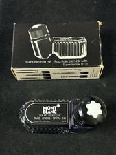 Vintage Mont Blanc Fountain Pen Ink Royal Blue Inkwell 52ml New In Box