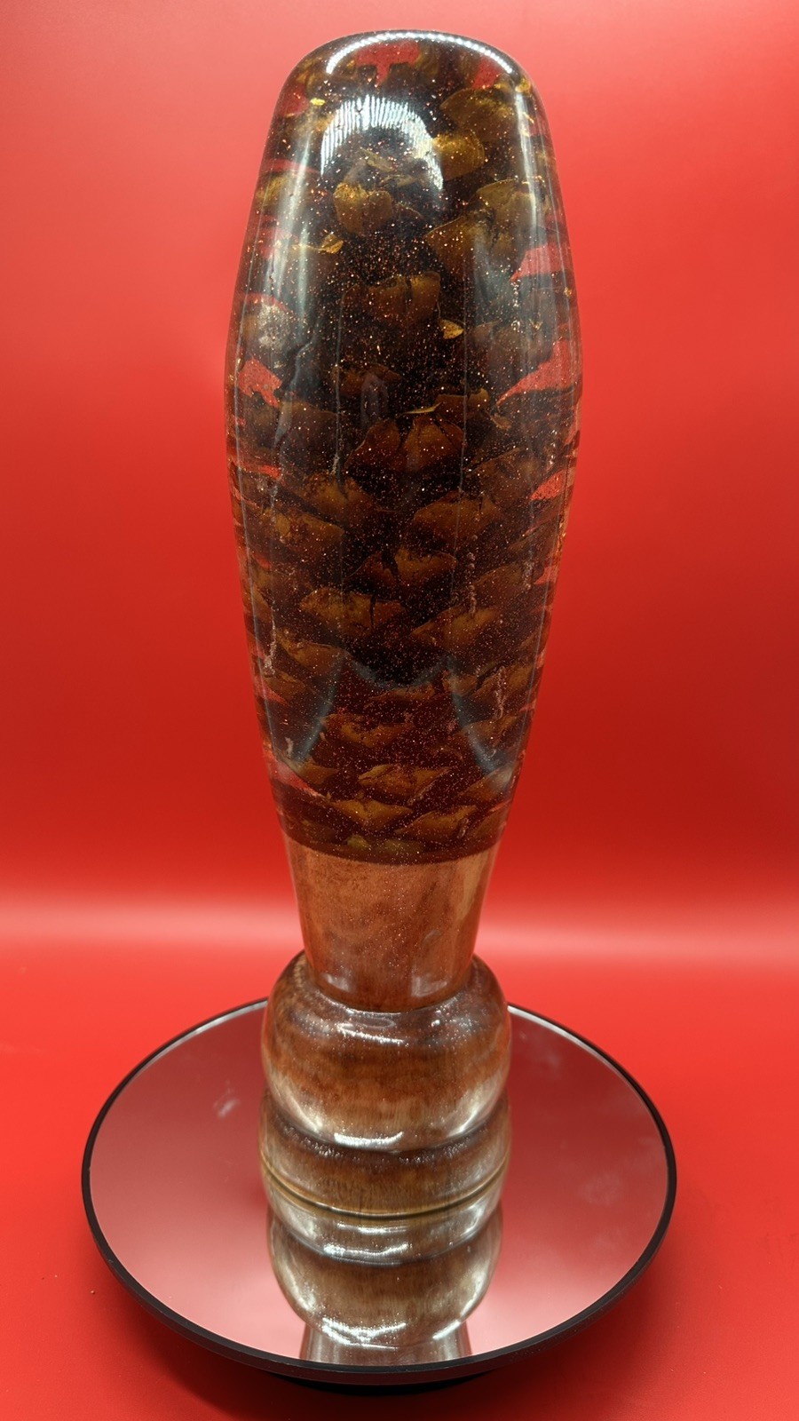 Museum-Quality  Wood & Resin Art Sculpture One-of-a-Kind Luxury Statement Piece