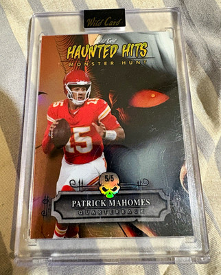 Wild Card 2024 Haunted Hits Monster Hunt Patrick Mahomes HHD-PM 5/5 Chiefs NFL