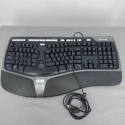 Microsoft Natural Ergonomic Keyboard 4000 v1.0 Model KU-0462 USB Tested