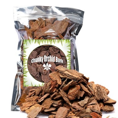 Organic Orchid Potting Bark 1 QT, Featured Chunks Bark Garden Soil Amendment mix