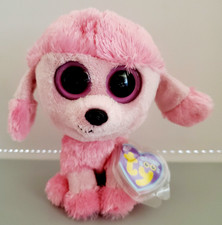 Ty Beanie Boos PRINCESS Poodle Dog Glitter Eyes 6" W/ Tags  Tag Cover 038  
