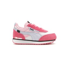 Zapatillas informales PUMA Future Rider glamour para uñas niñas pequeñas rosa, blanco 390