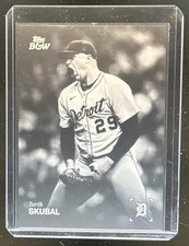 2025 Topps Black and White Tarik Skubal Image Variations Short Prints SP #52-SP