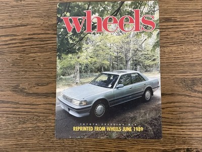 1989 TOYOTA CRESSIDA GLX WHEELS OFFICIAL REPRINT BROCHURE