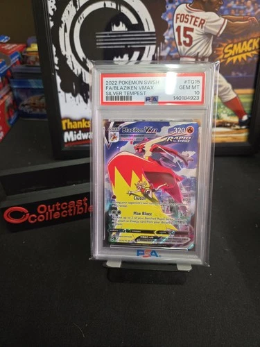 Blaziken Vmax TG15/TG30 Trainer Gallery Silver Tempest Pokemon English PSA 10
