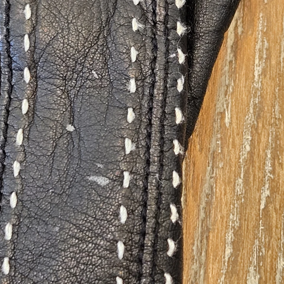 Guantes Mujer Merona Negro Blanco Costuras Cálidos Regalo Vacaciones Navidad Janucá Foto 3 de 4