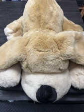 FAO Schwarz Patrick the Pup Plush Stuffed Dog 22" Beige Tan