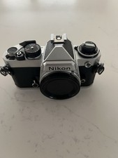 Nikon FE 35mm SLR Film Camera Body Only - Silver, very clean, EXCELLENT 