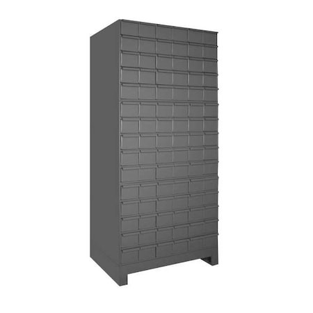 Durham Mfg 026-95 Prime Cold Rolled Steel Enclosed Bin Shelving, 12 1/4 In D X