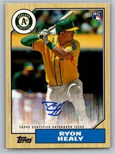 2017 Topps #1987A-RHE Ryon Healy 1987 Topps Baseball 30th Anniversary Autographs