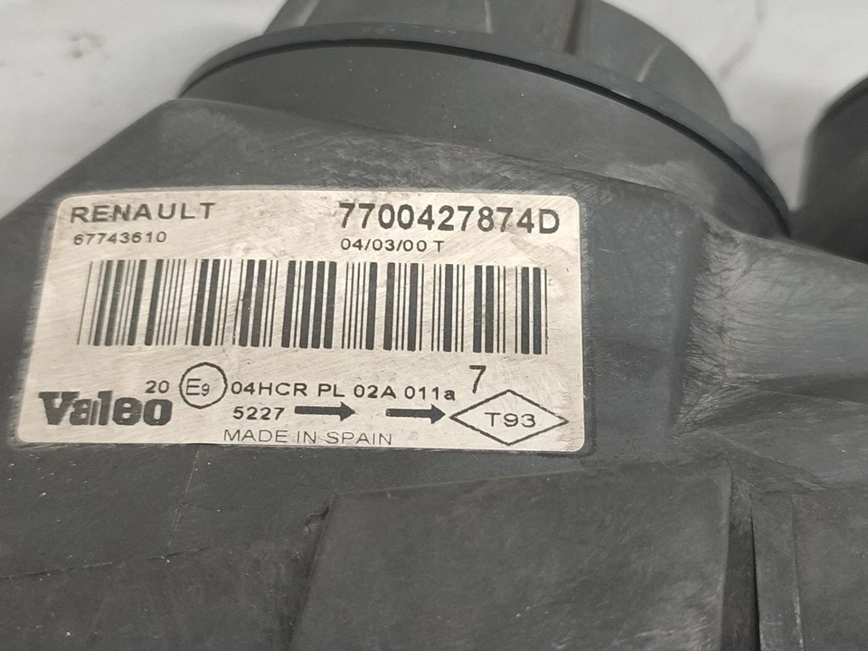 7701040687 LINKER SCHEINWERFER / 2407646 FÜR RENAULT MEGANE I COACH DA0/1_ 1.9 - Bild 2 von 4