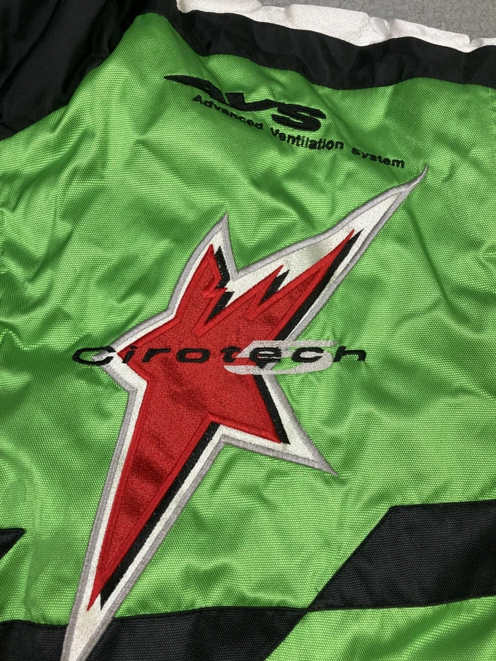 Chaqueta HJC Racing Team Para Hombre XL Verde Negra Cirotech Reissa Power Skin Motocicleta Foto 2 de 4
