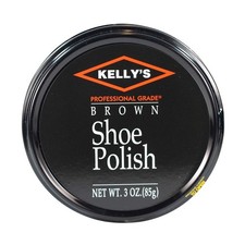 Kelly paste wax, 3 ounce shoe polish, Brown