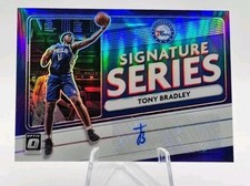 Tony Bradley 2020-21 Donruss Optic Signature Series Purple Prizm Philadelphia