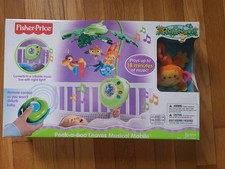 Fisher Price Rainforest Peek-A-Boo Leaves Musical Mobile 2007 New, Old Stock