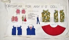 Barbie Clothes 11 To 12 Inch Doll Fabric Panel Cut And Sew Evening Wear- Vintage