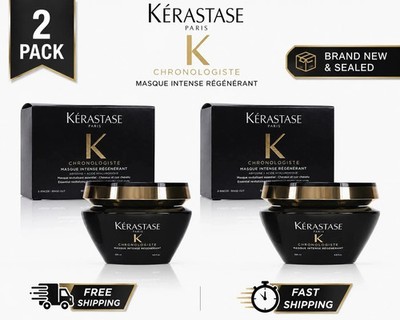 2x Kerastase Chronologiste Masque Intense Regenerant Hair Mask- 6.8oz 200ml NEW