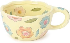 Ceramic Coffee Mug 8.5oz, Floral Fruit Design, Gift for Mom Mother’s Day