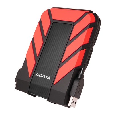 ADATA Dashdrive Durable HD710 Pro External Hard Disk Drive, USB 3.1 (1TB, Red) H