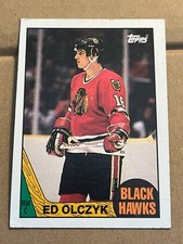 1987-88 TOPPS - ED OLCZYK BLACK HAWKS #104