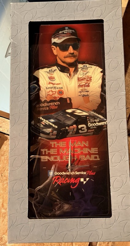 Jebco Clocks Dale Earnhardt 'The Man' Collectible Vehicle Clock
