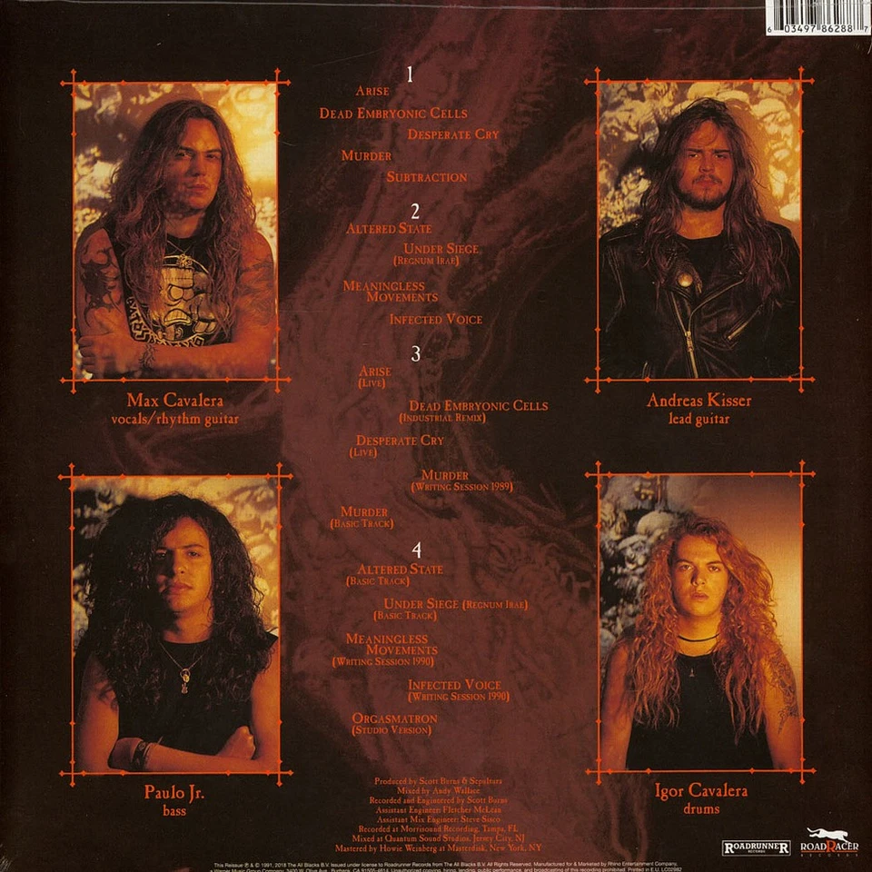 Sepultura - Arise (Vinyl 2LP - 1991 - EU - Reissue) - Bild 2 von 2