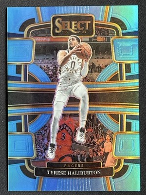 Tyrese Haliburton 2023-24 Panini Select Concourse Light Blue Prizm /299 #29