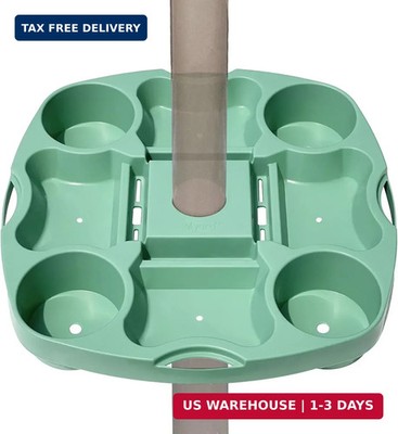 PayandPack Myard Umbrella Table Tray 15 Inches for Beach, Patio, Garden, Swimmin