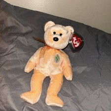 Ty Beanie Baby BEAR - DEAREST THE BEAR - DOB May 8, 2000 - 8" Rare, Retired, New