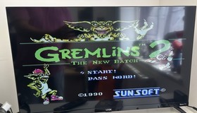 Nintendo Entertainment System NES Konsole Gremlins 2 Spiele 2 Controller funktionst&uuml;chtig