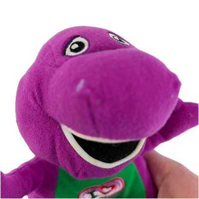 BARNEY Dinosaur Sings ''I Love You'' Musical 11 Inch Purple Plush - Works