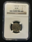 1928-S Buffalo Nickel AU58+ NGC