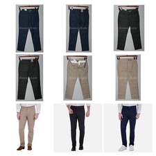 Kirkland Signature Brushed Men's 5-Pocket Pant Tapered Fit Soft Brushed Fabric