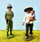 king &country  54mm VN054/98 Vietnam ARVN Police & civilians  3 figs 2018 MIBoop — photo 1