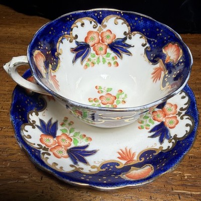 Primula New Chelsea Staffs Tea Cup and Saucer Made In England Vintage