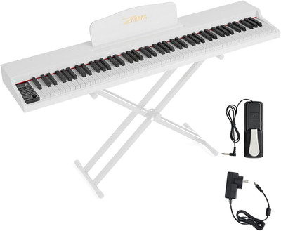 88 Key Semi Weighted Digital Piano Keyboard With Pedal USB MIDI