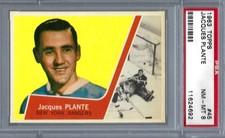 1963 Topps HK #45 PSA 8 Jacques Plante Rangers 45 Amaxing! SET BREAK