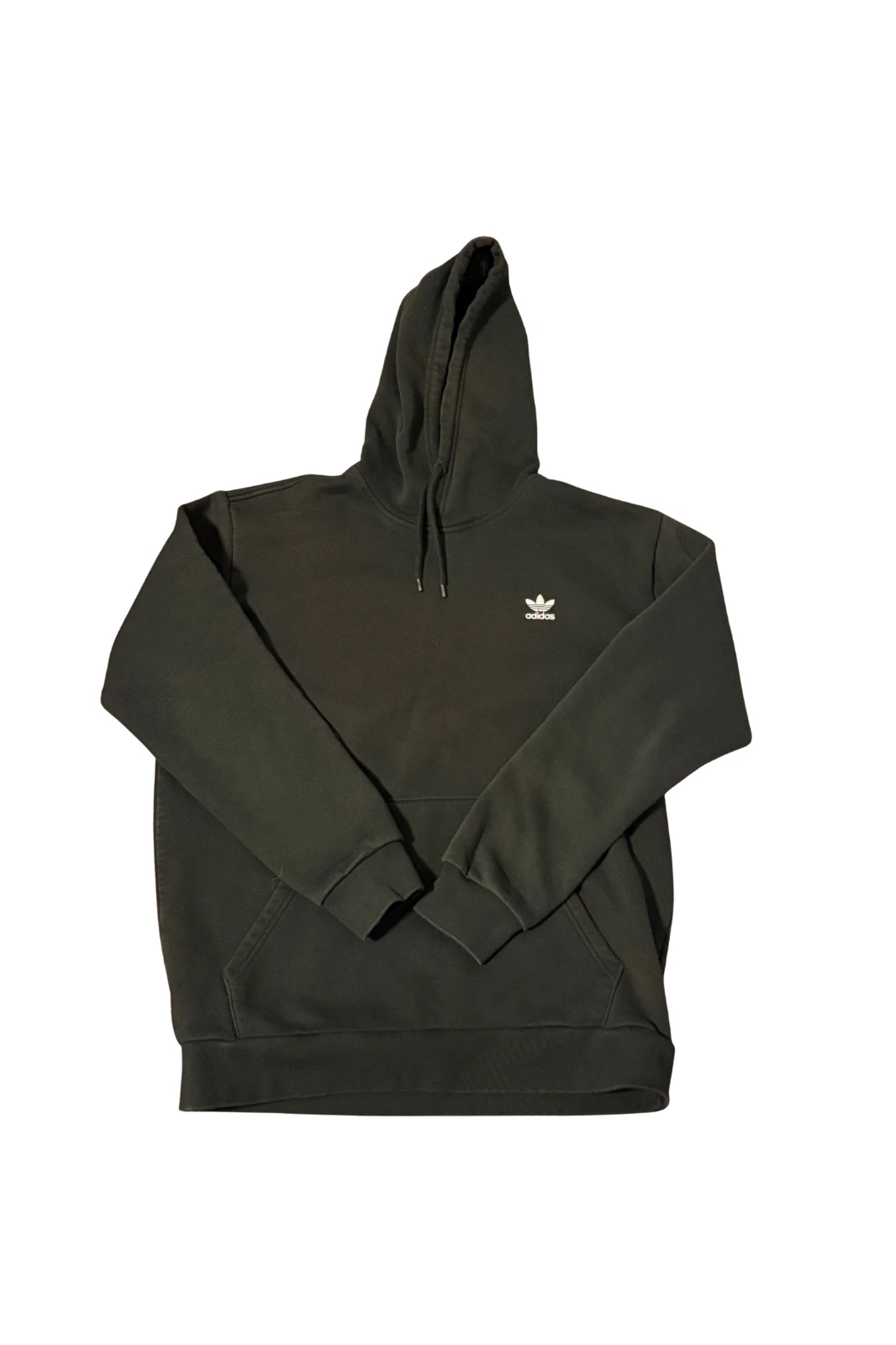 adidas Men’s Black Trefoil Fleece Hoodie Size L Cotton Blend Pullover
Opens in a new window or tab