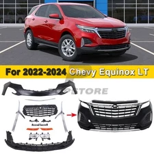 Front Bumper Cover Fascia & Grille Assembly Kit For 2022-2023 Chevy Equinox