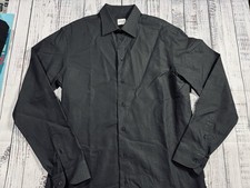 Men s ARMANI COLLEZIONI Shirt Sz M Black PERFECT Condition 0767