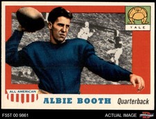 1955 Topps #86 Albie Booth SHORT-PRINT RC Yale 7 - NM