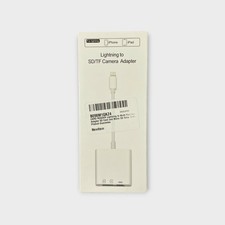 Lightning to SD TF Micro SD Card Reader Adapter for iPhone iPad Camera Data