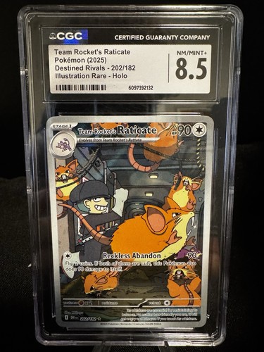 Team Rocket's Raticate graded CGC 8.5 for sale on eBay