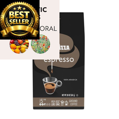 Lavazza Espresso Ground Coffee, Medium Roast, 100% 20 Ounce (Pack of 1)